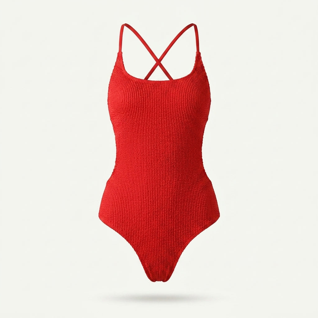 THE CÔTE D'AZUR RIBBED MAILLOT
